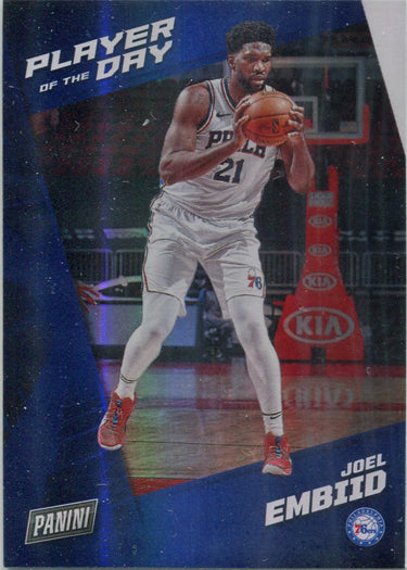 Panini Player of the Day 2021-22 Rainbow Parallel Base Card 38 Joel Embiid