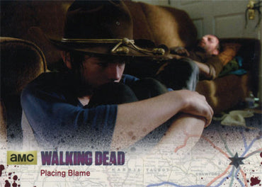 Walking Dead Season 4 Part 1 Base 39/70 Silver Parallel #55 of 99 Placing Blame