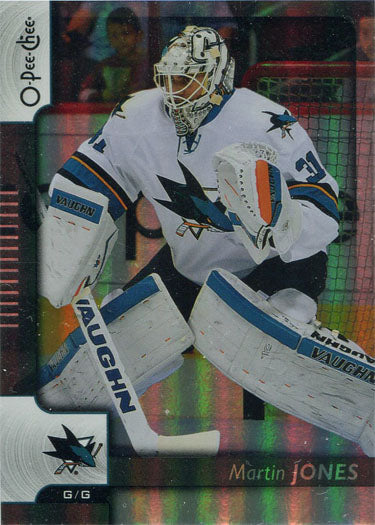 O-Pee-Chee Hockey 2017-18 Black Rainbow Parallel Card 39 Martin Jones 063/100