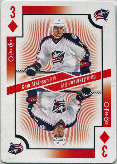 O-Pee-Chee Hockey 2017-18 Playing Card 3D Cam Atkinson