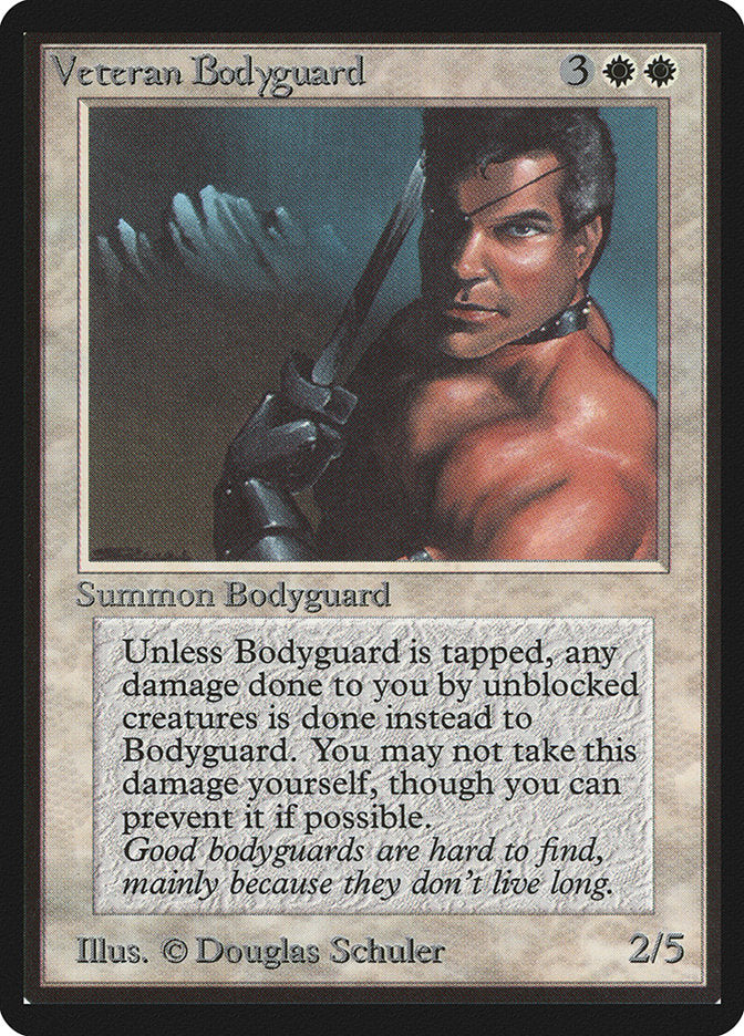 Magic: The Gathering MTG Veteran Bodyguard [Beta Edition] Graded CGC 5.5 Excellent+