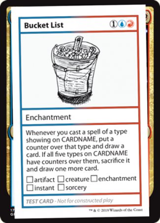 Bucket List (2021 Edition) [Mystery Booster Playtest Cards]