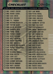 O-Pee-Chee Hockey 2017-18 Rainbow Parallel Base Card 400 Checklist