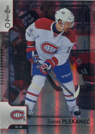 O-Pee-Chee Hockey 2017-18 Rainbow Parallel Base Card 409 Tomas Plekanec