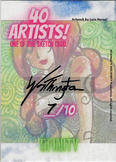 5finity 2022 40 Artists! Sketch Card Jason Worthington