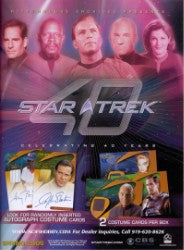 Star Trek 40th Anniversary Trading Card Sell Sheet
