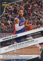 Panini Player of the Day 2020-21 Tango Parallel Card 41 Derrick Rose 02/99