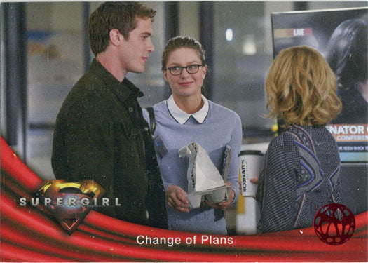 Supergirl Season 1 Red Omegahedron Deco Foil Base Variant Card 41
