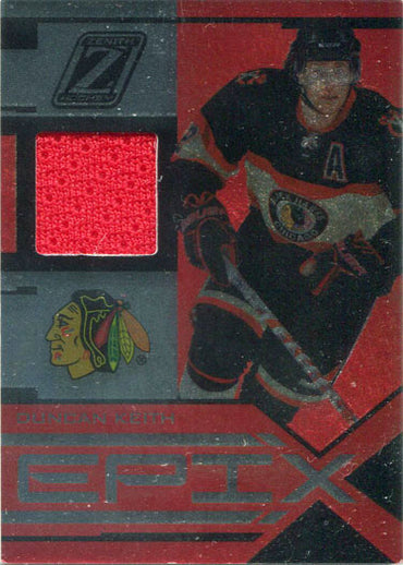 Panini Zenith Epix Hockey 2010-11 Jersey Card 42 Duncan Keith 095/100