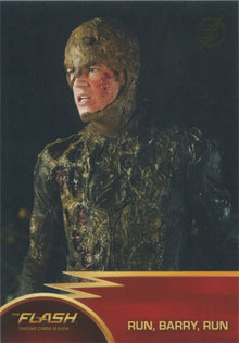 Flash Season 1 Gold Logo Parallel Chase Card #43 Run, Barry, Run