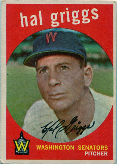 Topps Baseball 1959 Base Card 434 Hal Griggs