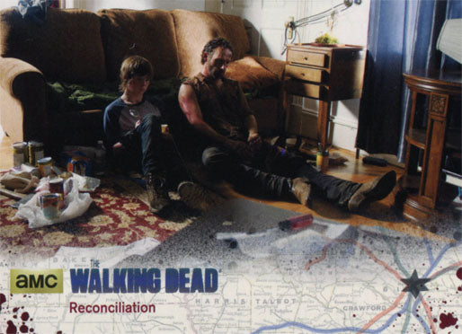 Walking Dead Season 4 Part 1 Base 43/76 Silver Parallel #80 of 99 Reconciliation