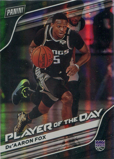 Panini Player of the Day 2020-21 Rainbow Parallel Base Card 44 De'Aaron Fox