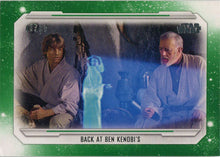 Star Wars Skywalker Saga Green Parallel Base Card 45 Back at Ben Kenobis 40/99