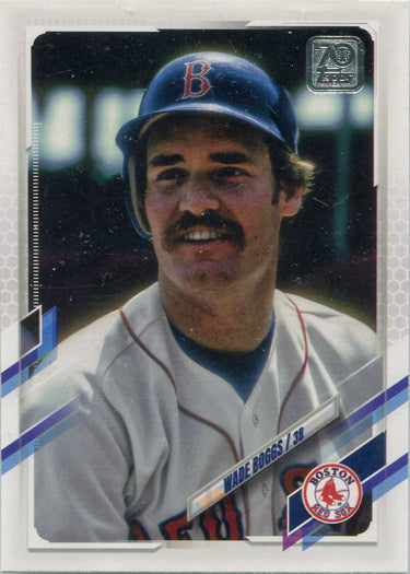 Topps Series Two Baseball 2021 Photo Variation Short Print Card 468 Wade Boggs