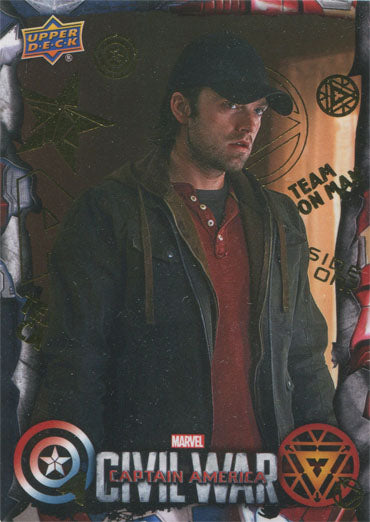 Captain America Civil War Gold Foil Parallel Base 46 Chase Card #06/10