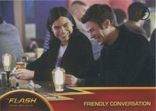 Flash Season 1 Gold Logo Parallel Chase Card #47 Friendly Conversation