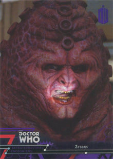 Doctor Who Extraterrestrial Encounters Purple Parallel Chase Card 47 #39/50