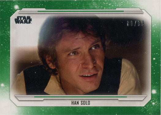 Star Wars Skywalker Saga Green Parallel Base Card 48 "Han Solo" 80/99
