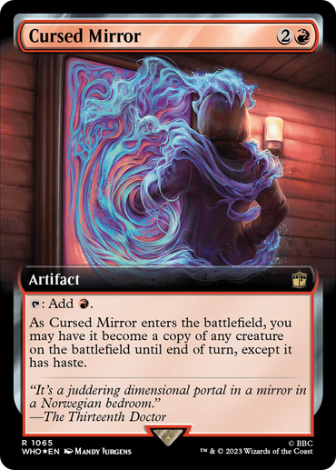Cursed Mirror (Extended Art) (Surge Foil) [Doctor Who]