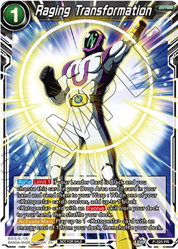 Raging Transformation (P-325) [Tournament Promotion Cards]