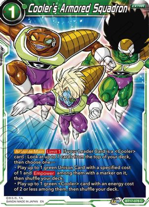 Cooler's Armored Squadron (BT17-078) [Ultimate Squad]