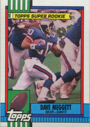 Topps Football 1990 Base Card 49 Dave Meggett