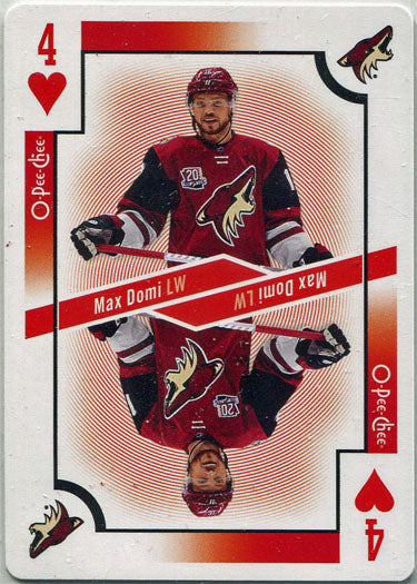 O-Pee-Chee Hockey 2017-18 Playing Card 4H Max Domi