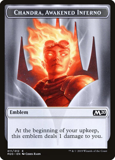 Chandra, Awakened Inferno Emblem [Core Set 2020 Tokens]