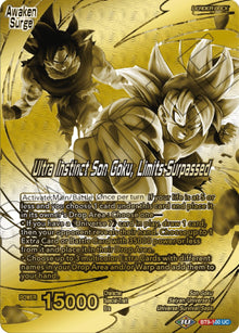 Son Goku // Ultra Instinct Son Goku, Limits Surpassed (Championship 2023 Golden Card Vol.2, Version 1) (BT9-100) [Tournament Promotion Cards]