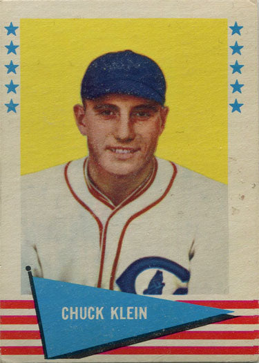 Fleer Baseball Greats 1961 Base Card 51 Chuck Klein
