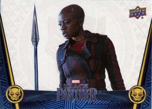 Marvel Black Panther Indigo Parallel 51 Base Chase Card #08/50