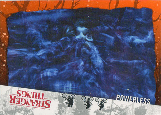 Stranger Things Upside Down Orange Parallel Card 51 "Powerless" 13/99
