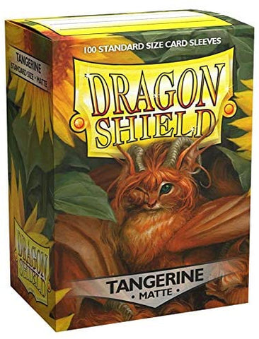 Dragon Shield Matte Sleeve - Tangerine 'Dyrkottr' 100ct