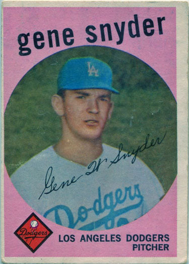 Topps Baseball 1959 Base Card 522 Gene Snyder
