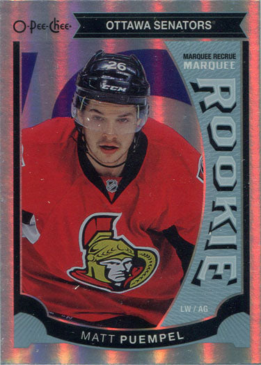 O-Pee-Chee Hockey 2015-16 Rainbow Parallel Base Card 523 Matt Puempel