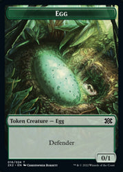 Egg // Spirit (008) Double-Sided Token [Double Masters 2022 Tokens]