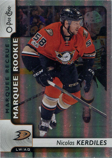 O-Pee-Chee Hockey 2017-18 Rainbow Parallel Base Card 530 Nicolas Kerdiles