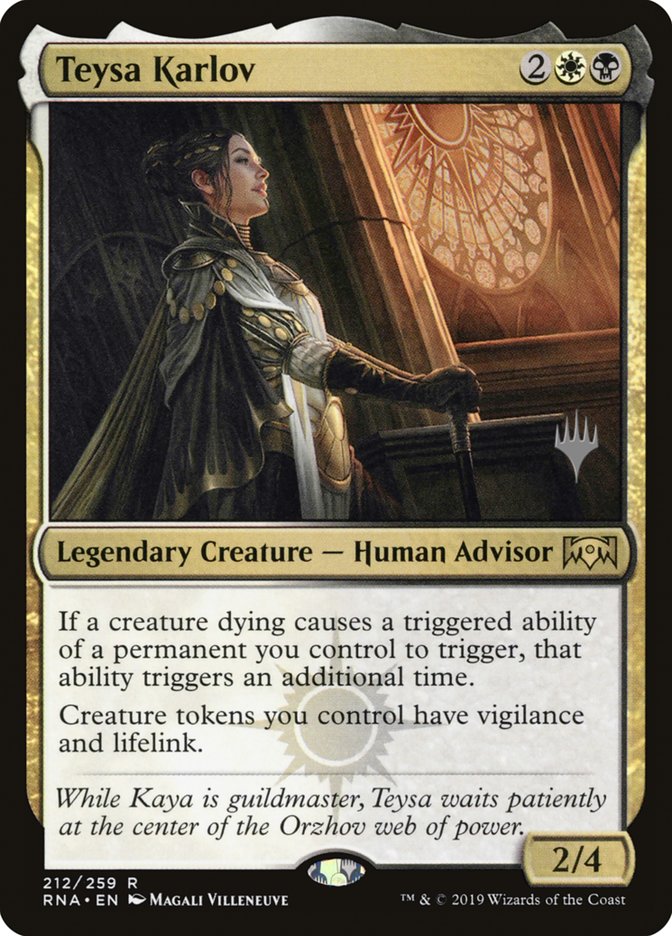 Teysa Karlov (Promo Pack) [Ravnica Allegiance Promos]