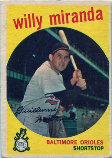 Topps Baseball 1959 Base Card 540 Willy Miranda