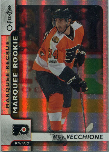 O-Pee-Chee Hockey 2017-18 Rainbow Parallel Base Card 541 Mike Vecchione