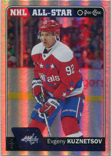 O-Pee-Chee Hockey 2016-17 Rainbow Parallel Base Card 544 Evgeny Kuznetsov