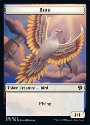 Bird (002) // Beast Double-Sided Token [Dominaria United Tokens]