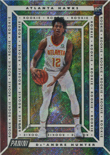 Panini Player of the Day 2019-20 Rapture Parallel Rookie Card 54 D. Hunter 35/99