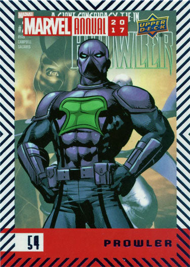 Marvel Annual 2017 Base Purple Parallel Card 54 Prowler
