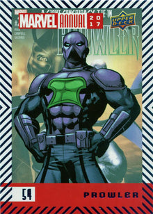 Marvel Annual 2017 Base Purple Parallel Card 54 Prowler