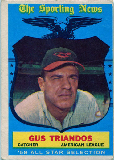 Topps Baseball 1959 Base Card 568 Gus Triandos Sporting News All Star Selection