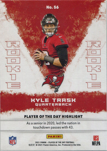 Panini Player Of The Day Football 2021 Base Card 56 Kyle Trask