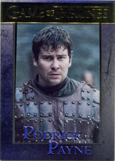 Game of Thrones Season 7 Gold Parallel 56 Base Chase Card 012/150 Podrick Payne