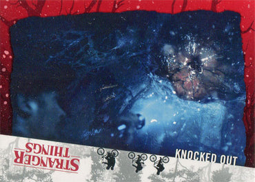 Stranger Things Upside Down Red Parallel Card 56 "Knocked Out" 09/50